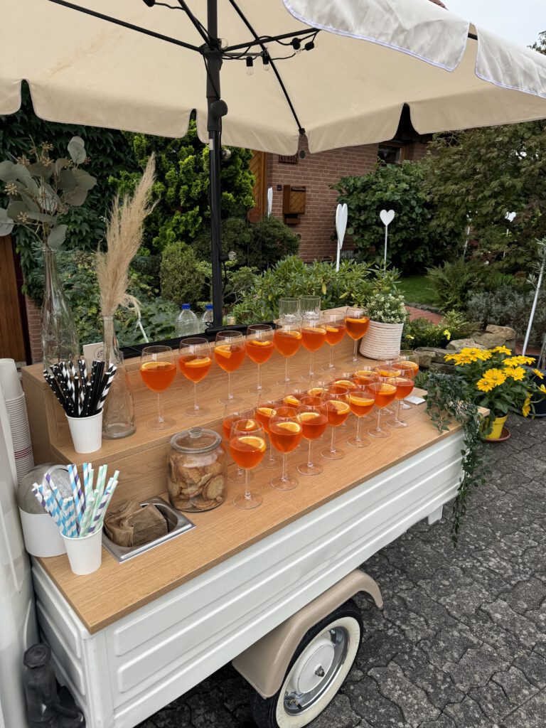 Piaggio Ape Sektempfang
