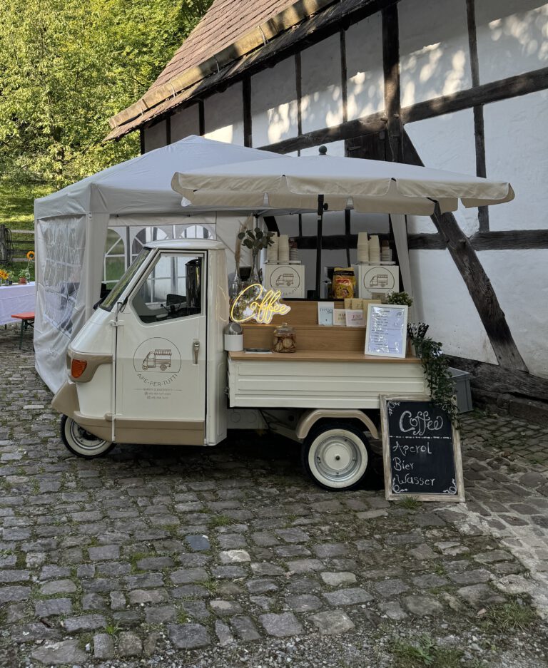 Piaggio Ape Baristaaufbau